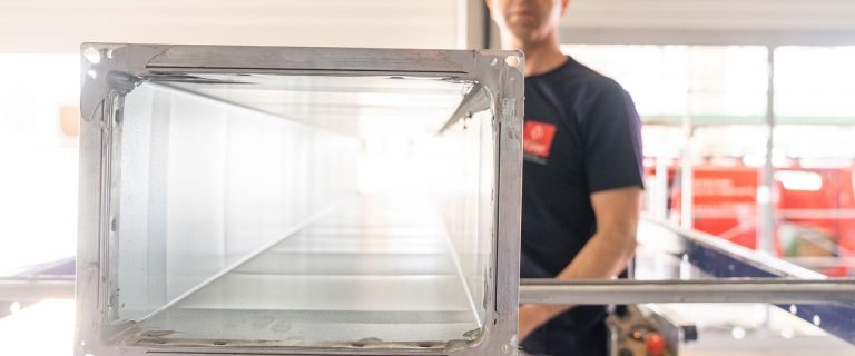 Lüftungszentrale einer raumlufttechnischen Anlage in der Ostschweiz