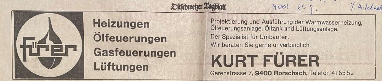 Fürer AG, 1975 / 1976: weitere grössere Aufträge